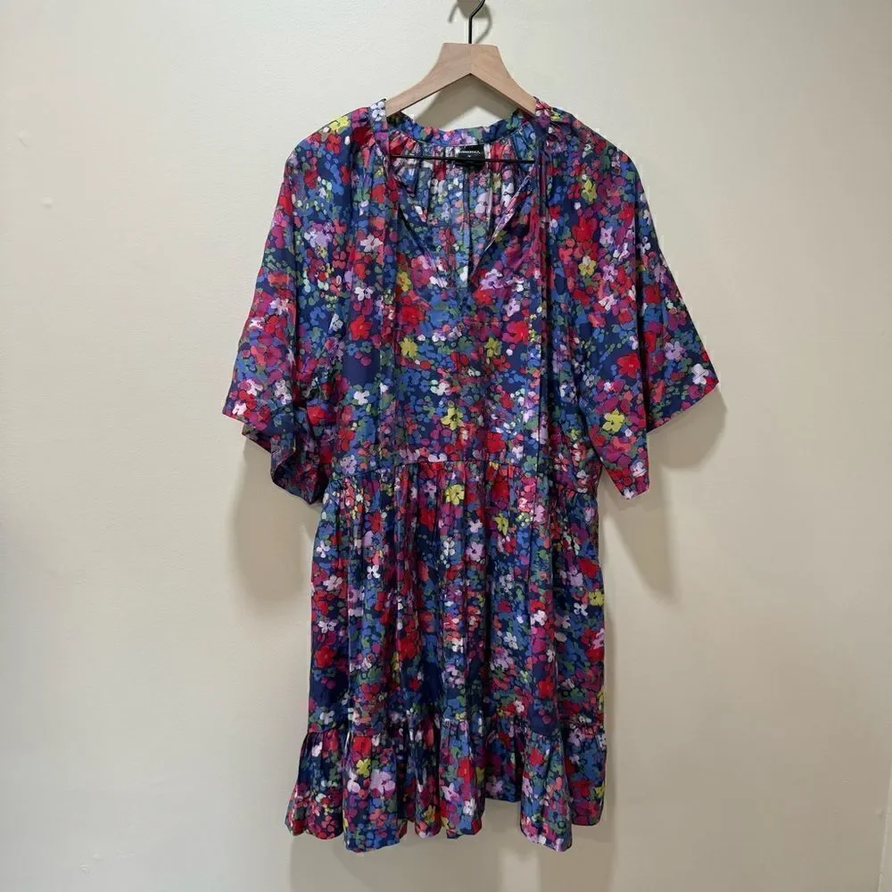 Summersalt The Tie Neck Dress Painted Meadows sz XL